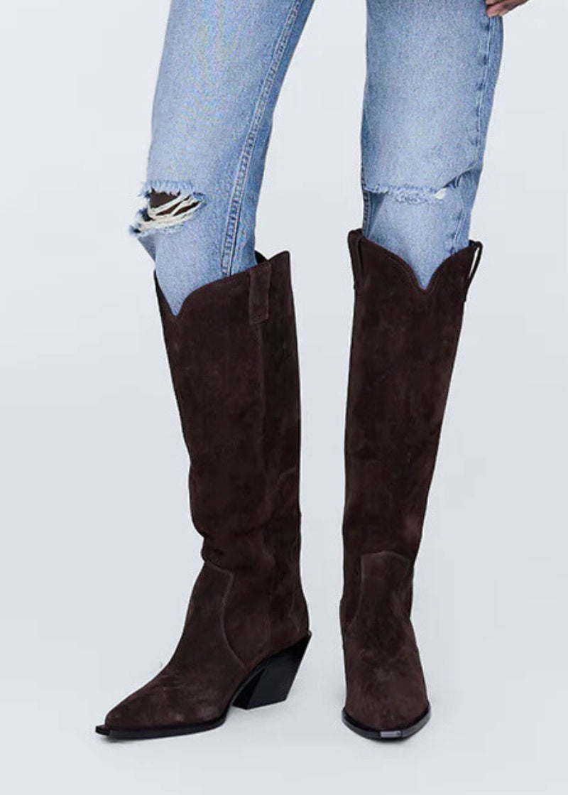 suede designer boots