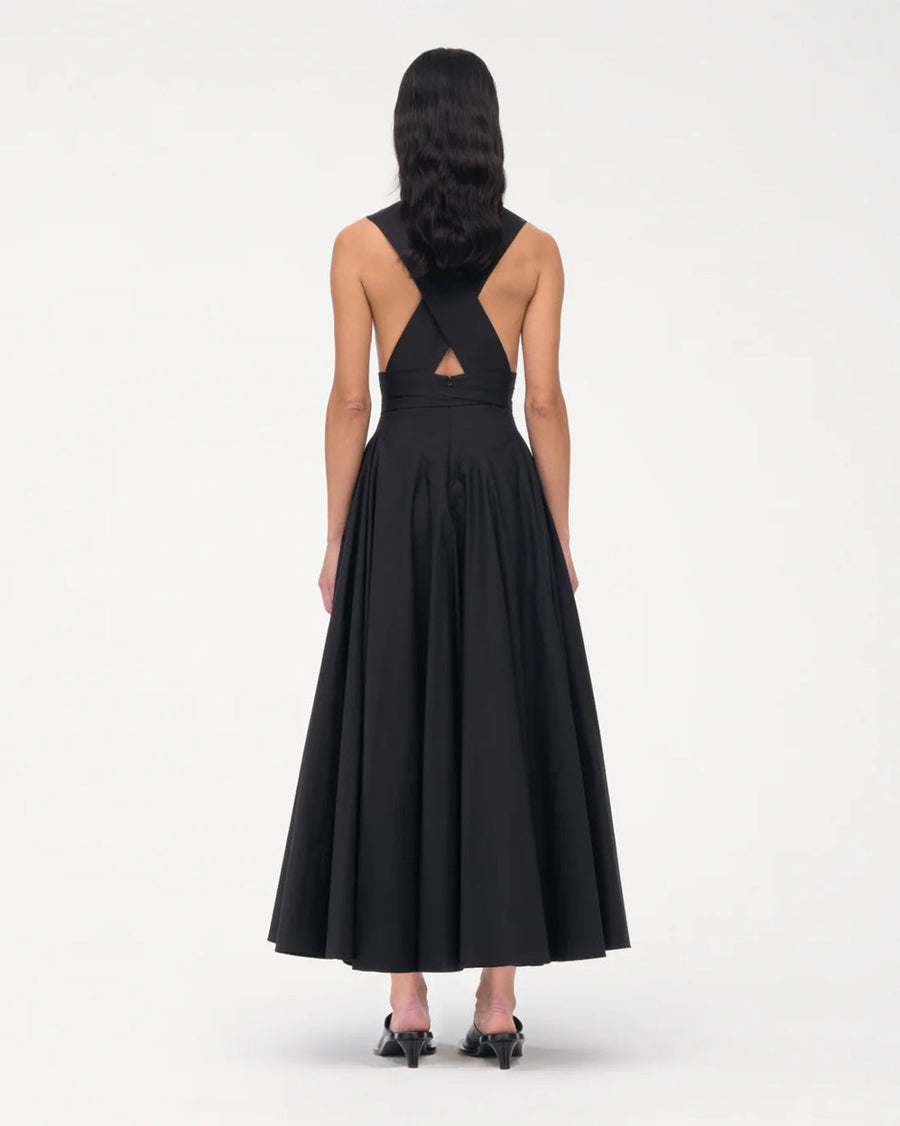 another tomorrow Cutout Circle Dress black on figure back