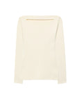 another tomorrow compact cutout knit top off white 