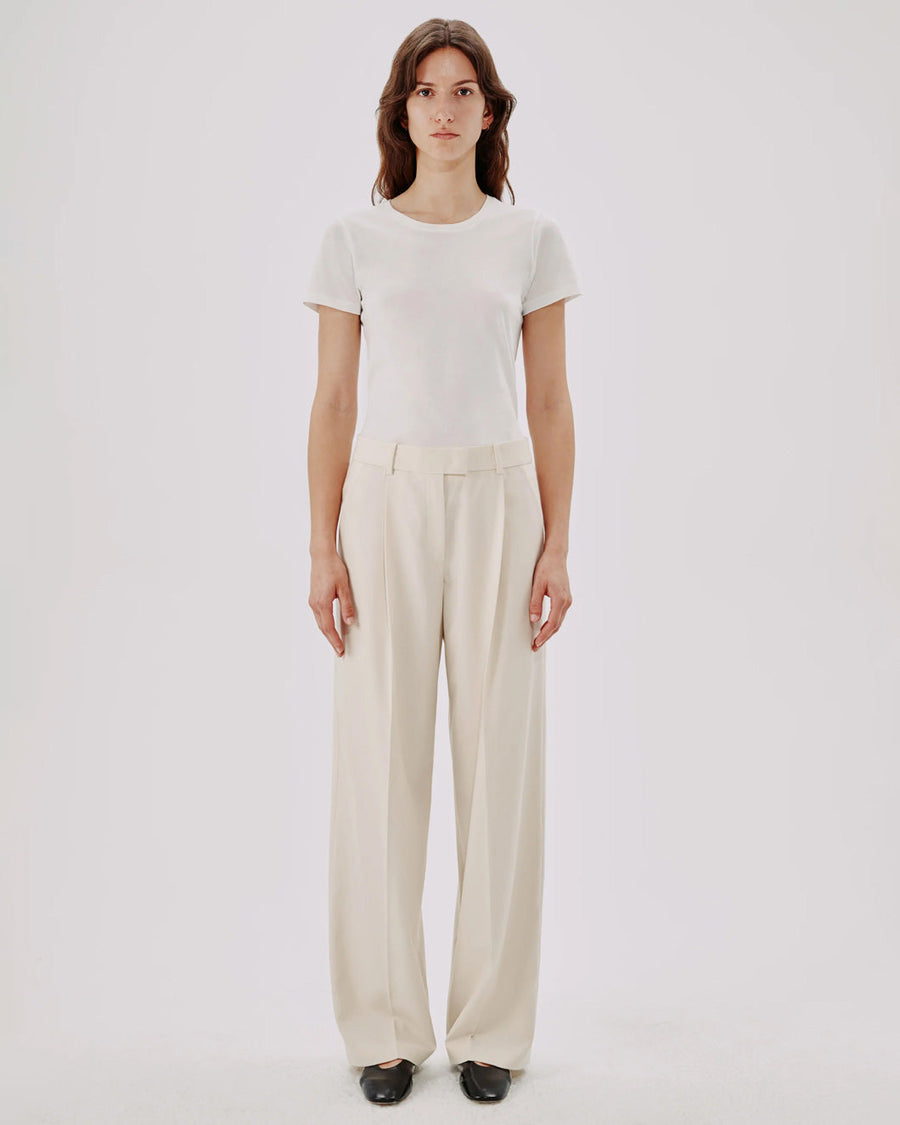 another tomorrow relaxed wide leg pants parchment pant on figure front