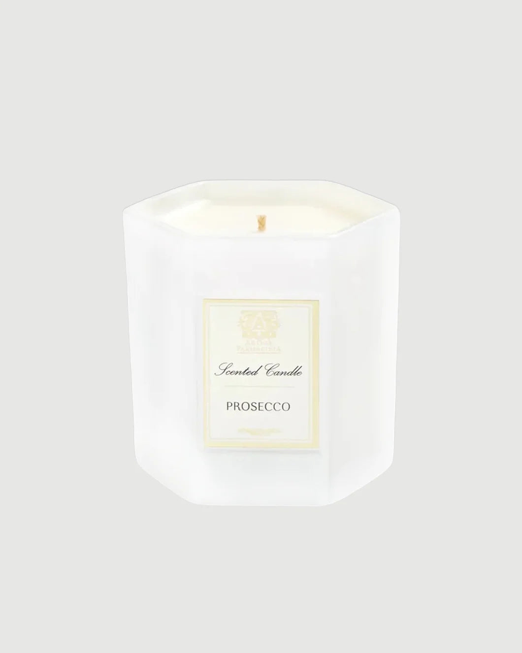 antica farmacista prosecco candle isolated