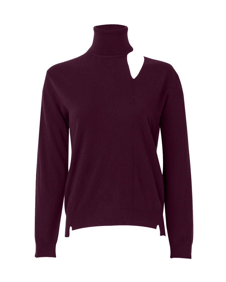 arch4 oyster sweater berry purple front