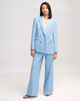 argent jones trouser sky blue on figure front with blazer