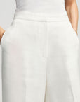 argent jones trouser texture twill ivory white on figure front detail