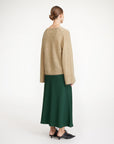 by melene birger boshan maxi skirt green figure back