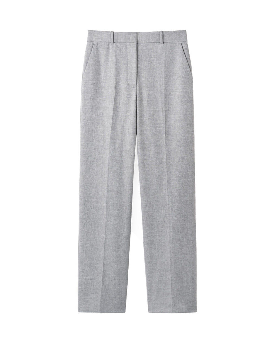 by malene birger igda straight leg trousers grey front