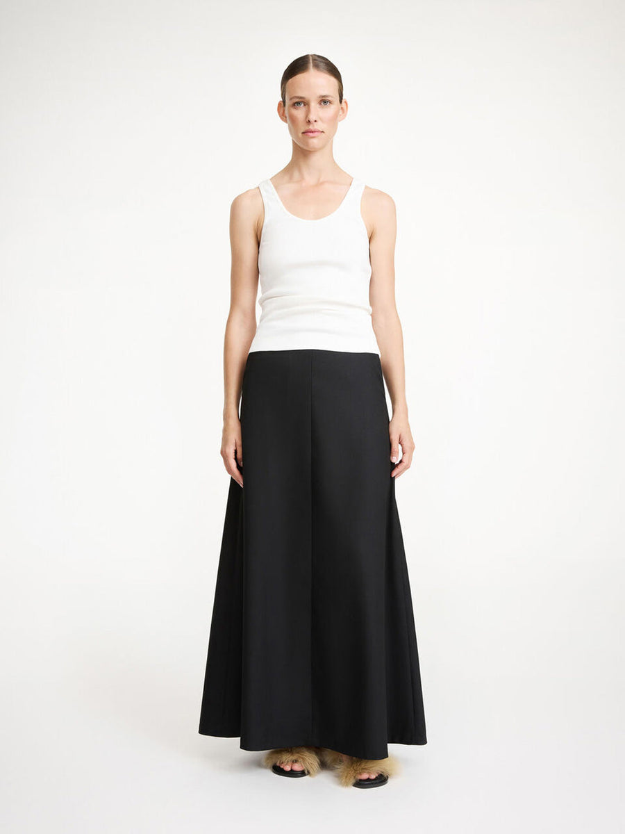 by melene birger isoldas maxi skirt black figure front