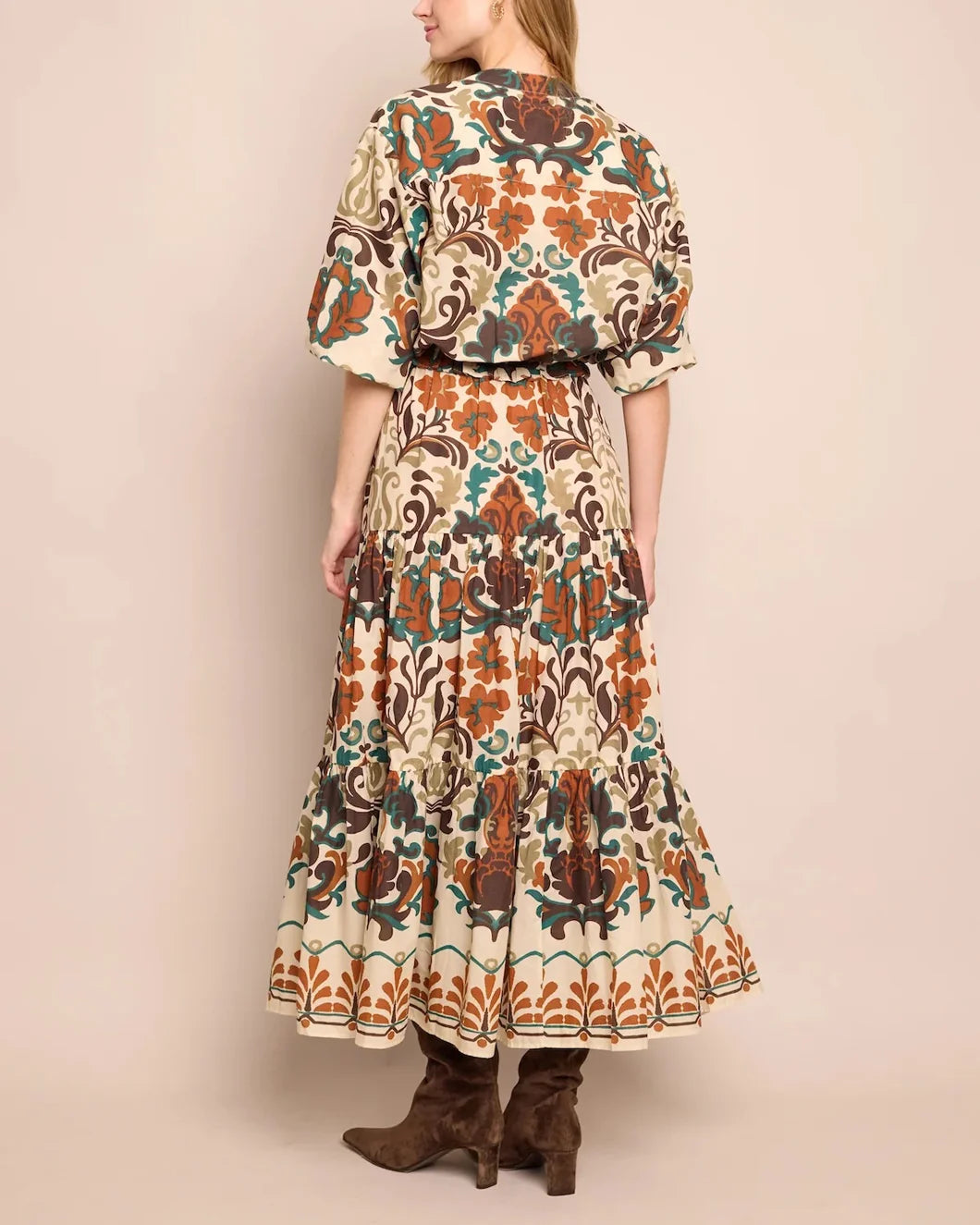 cara cara Melanie Skirt Mira Stone brown back