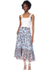 cara cara tisbury skirt blue floral figure front