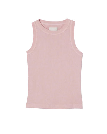 citizens of humanity Isabel rib tank roselle pink top isolated