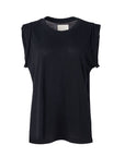 citizens of humanity kelsey roll sleeve tee washed black