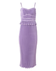 derek lam 10 crosby brisha pleated cami dress purple