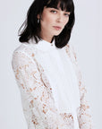 derek lam 10 crosby megan long sleeve button down blouse white on figure sleeve detail