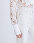 derek lam 10 crosby megan long sleeve button down blouse white on figure cuff detail