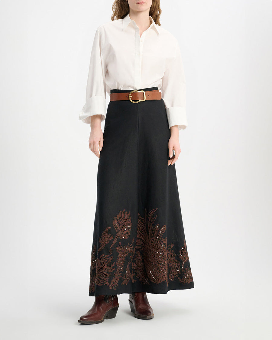 dorothee schumacher exquisite luxury skirt pure black