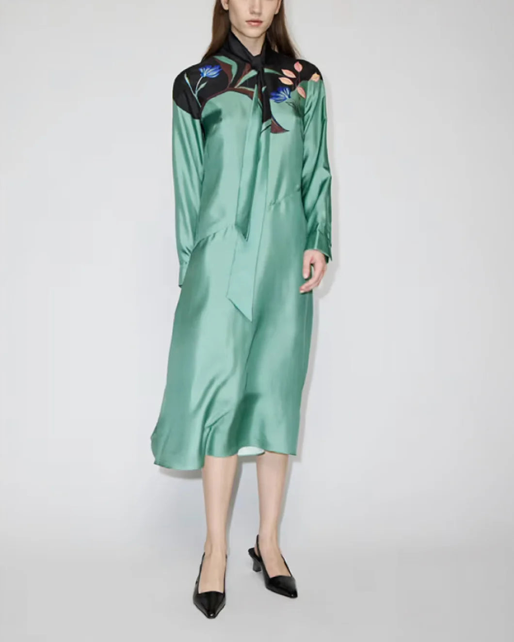 dorothee schumacher Seductive Bloom Dress green front