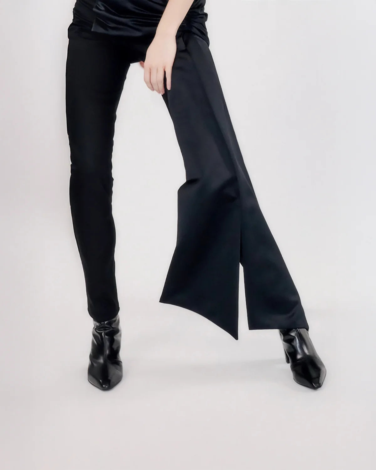 dorothee schumacher shiny moment pant pure black movement