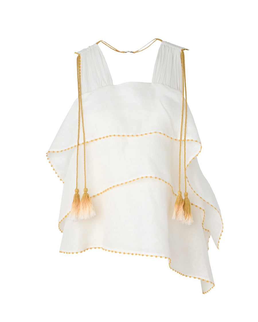 dorothee schumacher summer waves top white and yellow