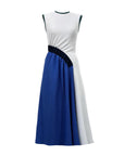 edeline lee pina dress bubb blue and white front
