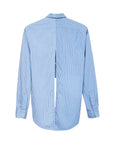 elv striped poplin cotton cindy shirt blue back