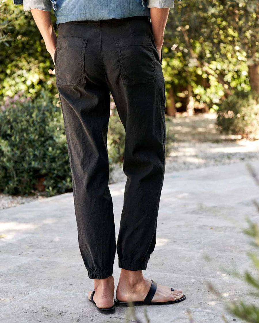 frank and eileen jameson utility jogger black on figure back