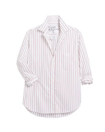 frank and eileen relaxed Eileen Button Up red stripe