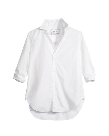 frank and eileen frank woven button up white front