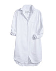 Mary Woven Button Up Dress white