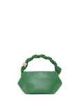 ganni green mini bou bag back