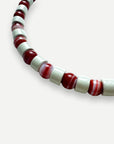 her new tribe Foam and Agate Sundry Necklace green and red