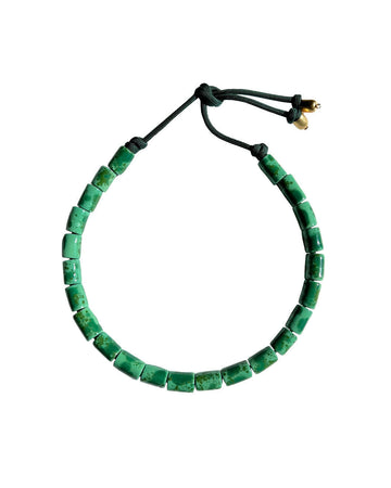 her new tribe Malachite Small Candy Necklace green