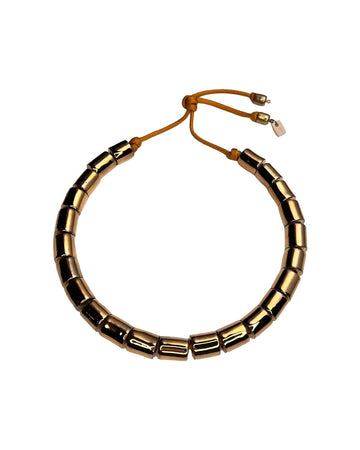 her new tribe large candy necklace gold