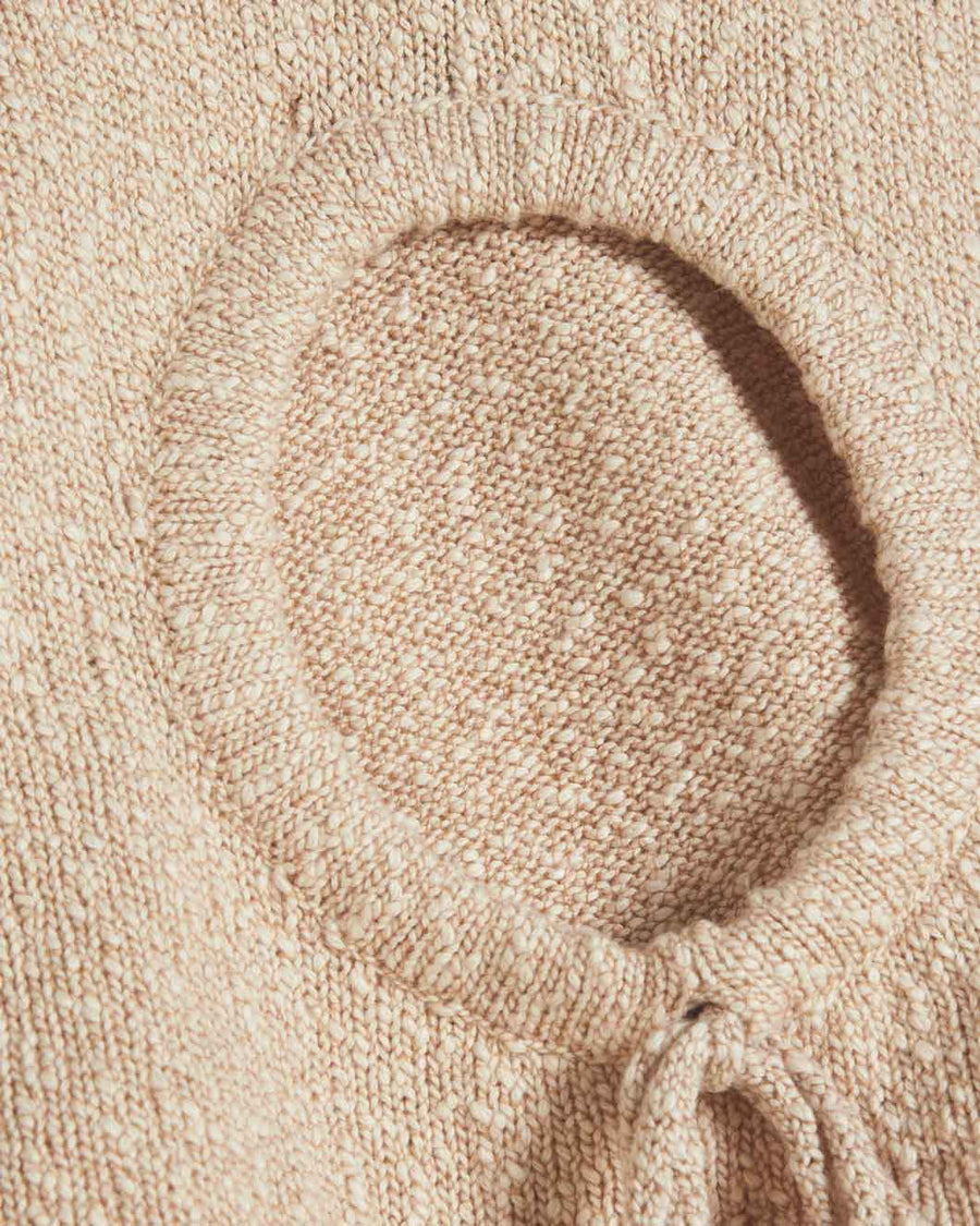 holzweiler cenci crochet knit top white detail