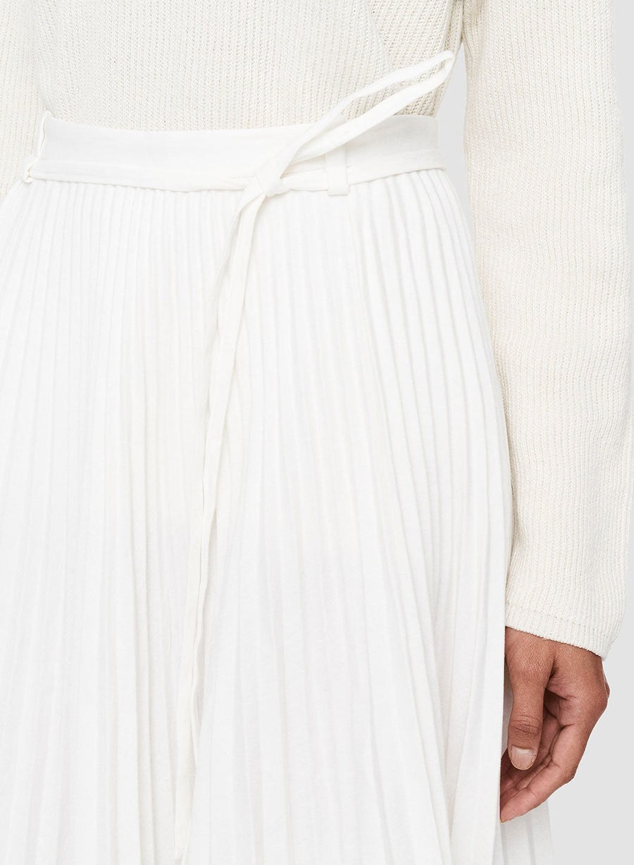 joseph siddons skirt stripe linen white figure detail