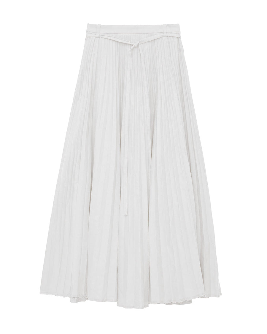 oseph siddons skirt stripe linen white