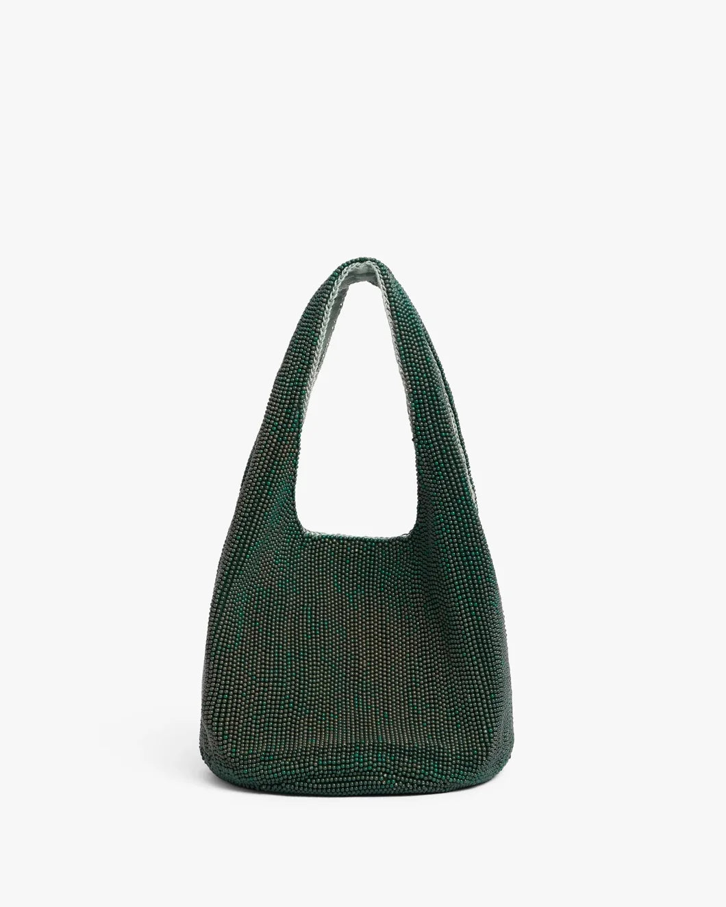 jw anderson Mini Beaded Shopper Bag Green back