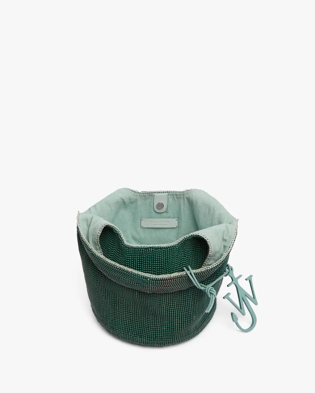 jw anderson Mini Beaded Shopper Bag Green top