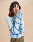 la ligne new york mini marina sweater light blue periwinkle sweater