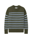 la ligne new york marin sweater moss periwinkle sweater isolated