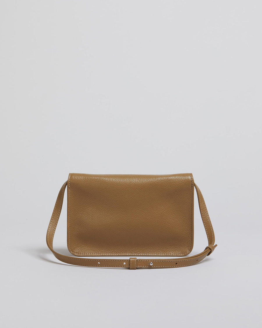 marni pochette flap handbag creta brown back