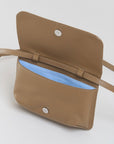 marni pochette flap handbag creta brown open