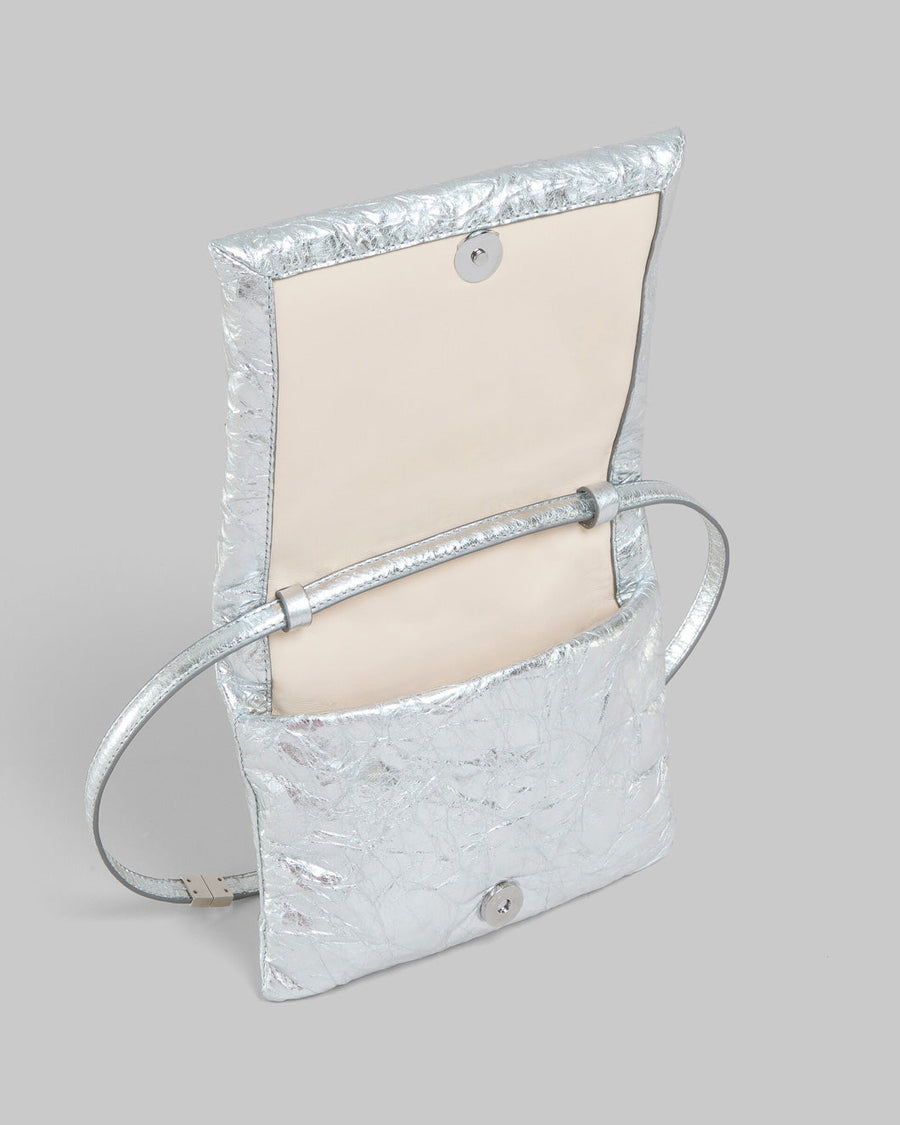 marni prisma mini pochette silver bag inside