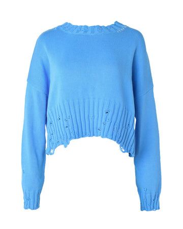 marni round neck sweater blue