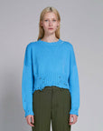 marni round neck sweater blue 