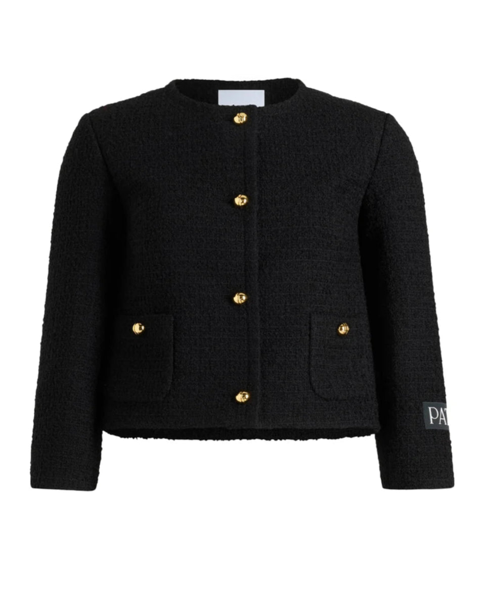 24AW【saqui】tweed no-collar jacket 24AW【saqui】tweed no-collar jacket L'AGENCE Zaya Faux Leather