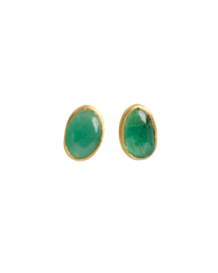 pippa small together forever stud earrings emerald