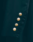 prune gold schmidt blazer oversize navy blazer with gold buttons navy blazer detail