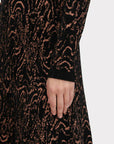 rachel comey efete dress black figure  detail