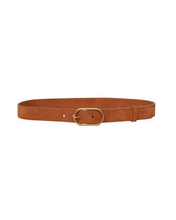 rachel comey thick cliff belt caramel brown belt isolated front