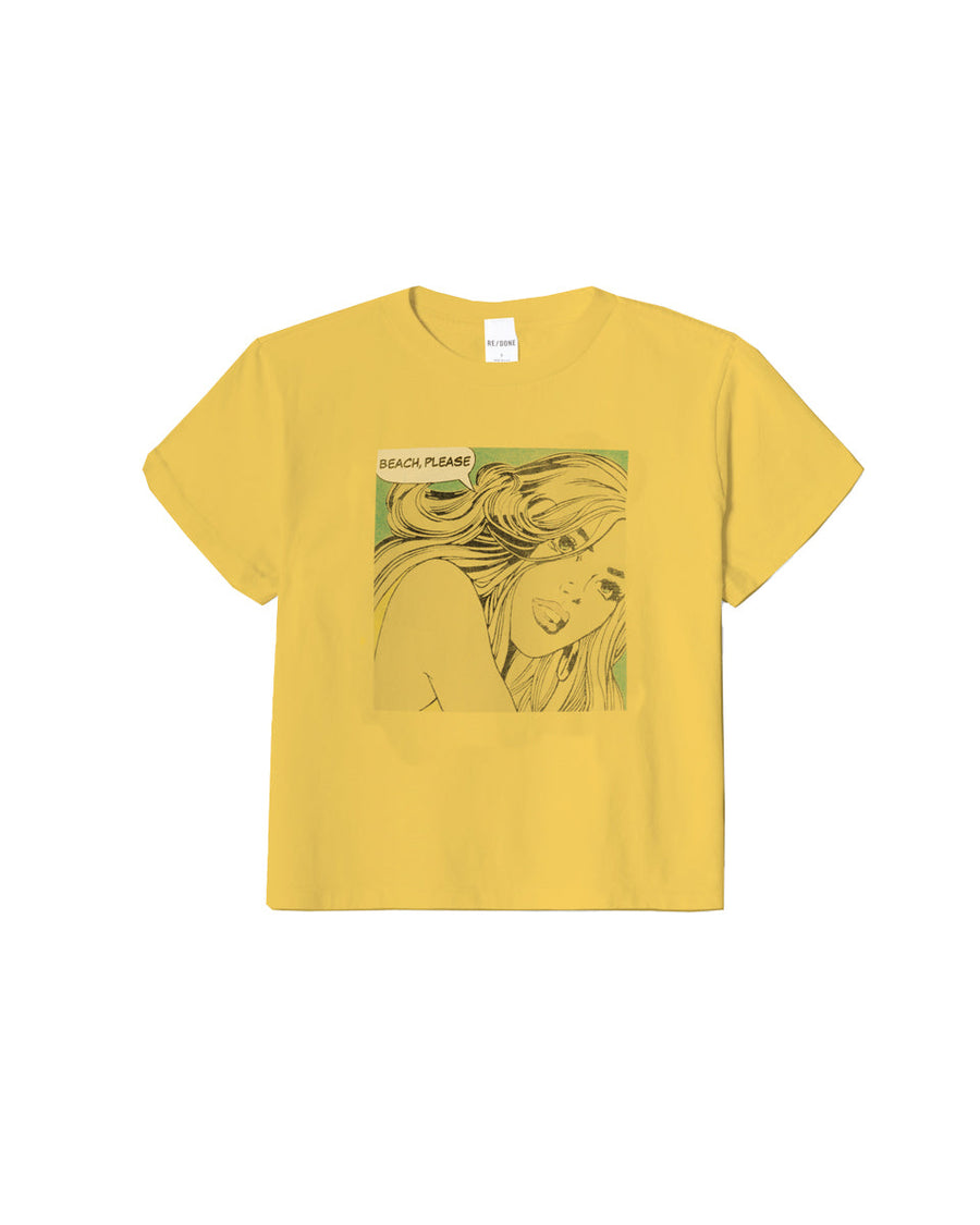 redone classic tee beach please yellow front